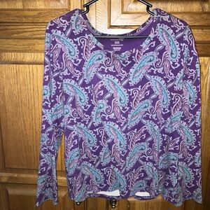 Purple Paisley Women's Top